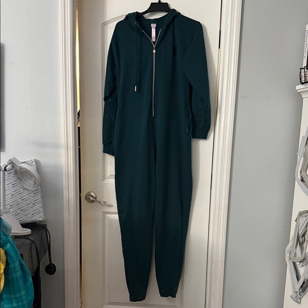 Savage X Fenty Teal woman’s One Piece pajama onesie